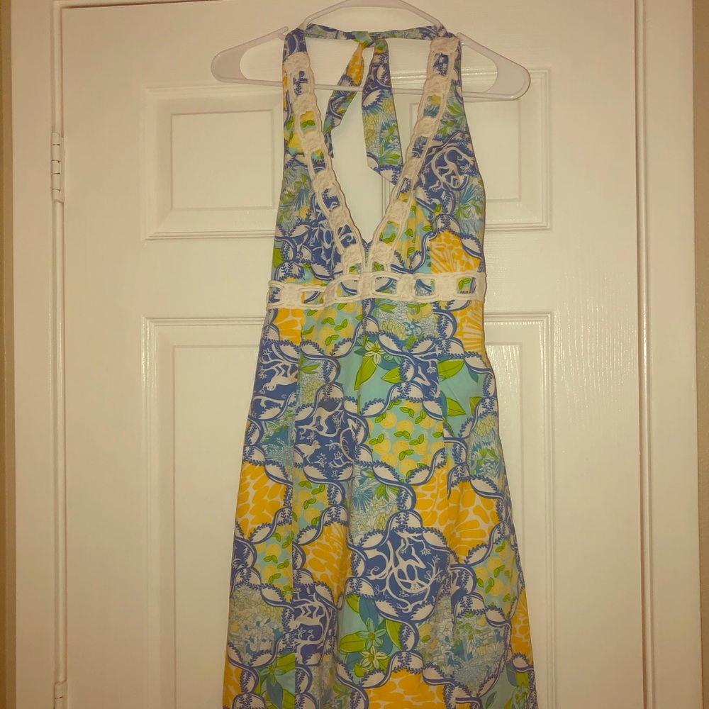 Lilly Pulitzer multicolor halter sundress